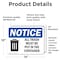 Signmission All Trash Must Be Put In The Container, 14 in W x Rectangle, Vinyl Decal OS-2PACK-NS-D-1014-L-15225 - alternate 5